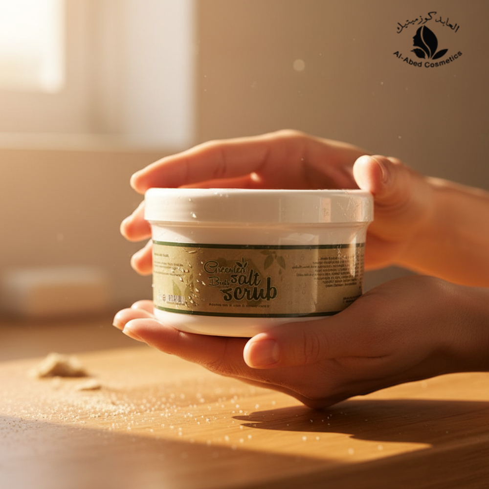 15 ملح طبيعي لتقشير الجسم بالشاي الأخضر - الصورة 1